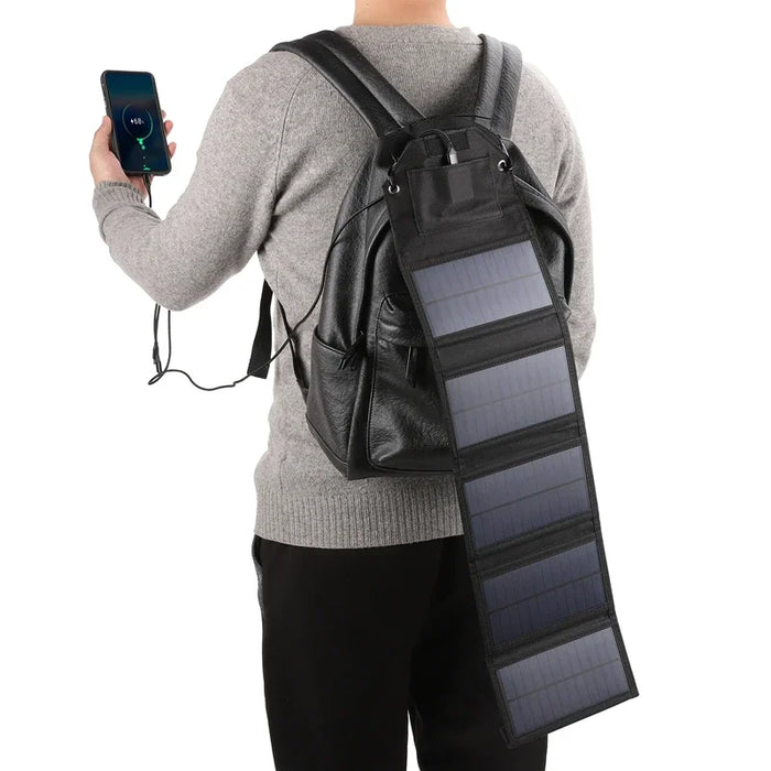 100W/80W/60W Foldable Solar Panel USB 5V Solar Charger Portable Solar Cell Outdoor Phone Power Bank for Camping Hiking + Cable