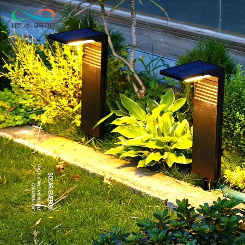 LED Solar Lawn Lights Outdoor Waterproof Courtyard Lights Garden Villas Residential Areas Decorative Areas