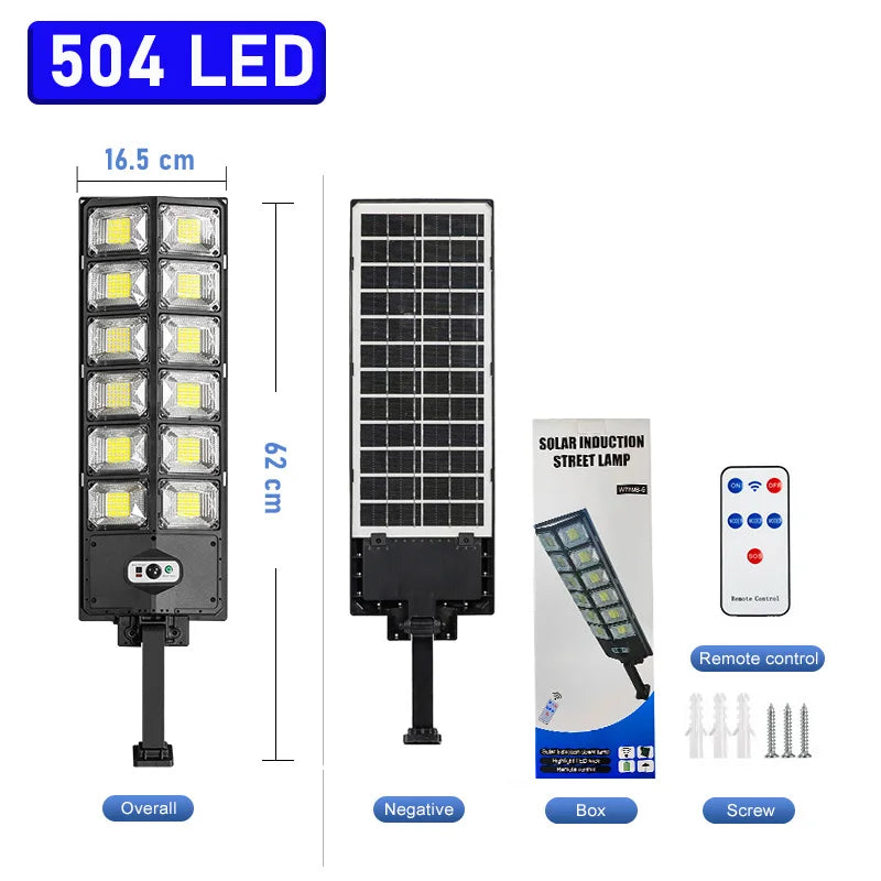 10000 Watts Solar Street Lights Outdoor 30000mAH 1000000 Lumens Motion Sensor Solar Lamp Waterproof Security Lighting for Garden