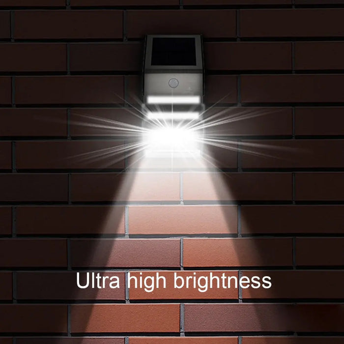 Solar Wall Lights Waterproof Motion Sensor Auto On/Off LED Wireless Outdoor Security Light Wall Lamp for Garden Garage Walkway