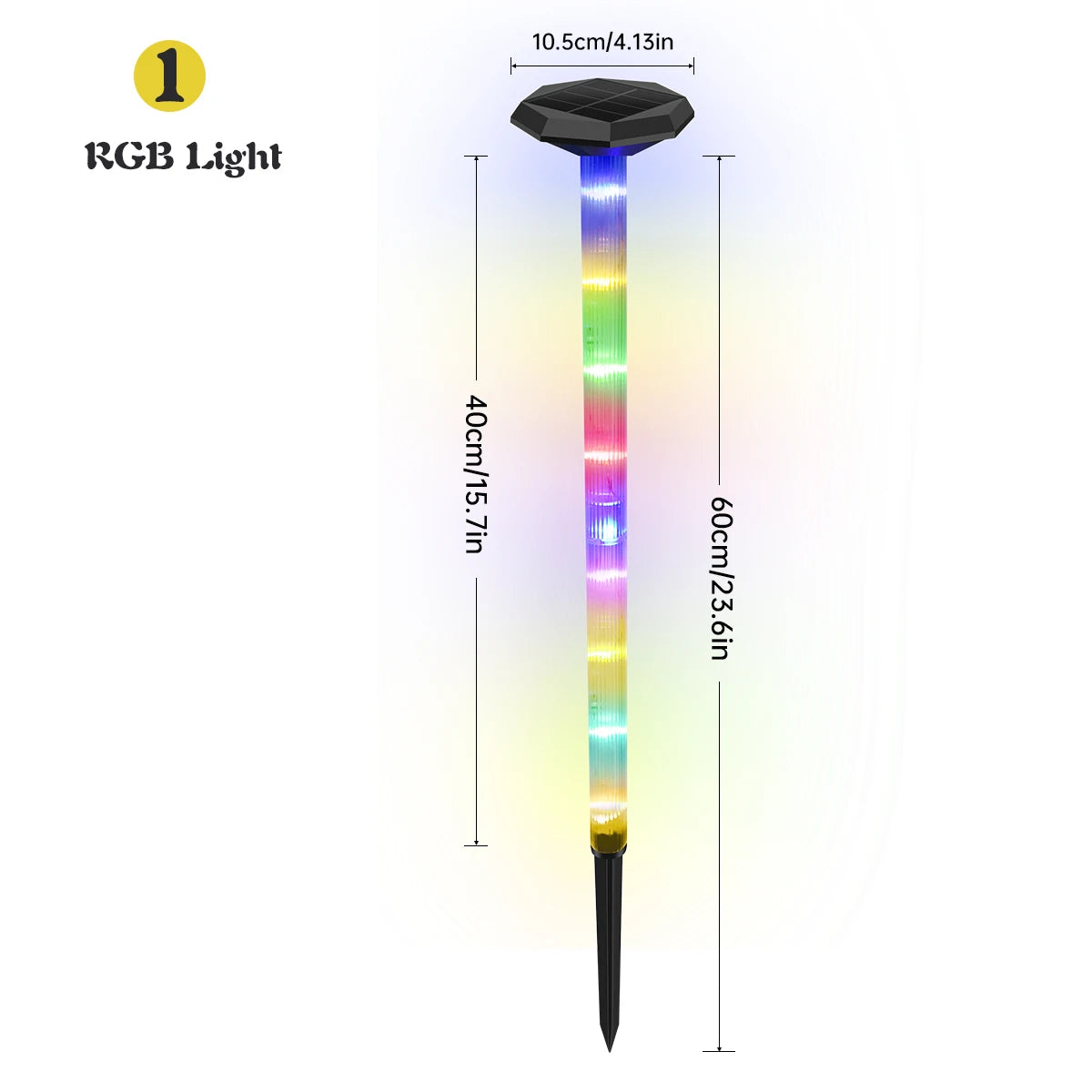 Solar Pathway Lights Bright Solar Ground Light Outdoor Waterproof IP65 LED Solar Garden Lights Landscape Lighting for Yard Lawn