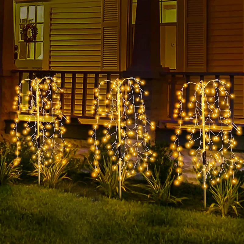 Solar Fairy Lights Outdoor Garden Waterproof Flower Lights For Yard Outside Patio Lawn Pathway Decorative Lamp 1pcs