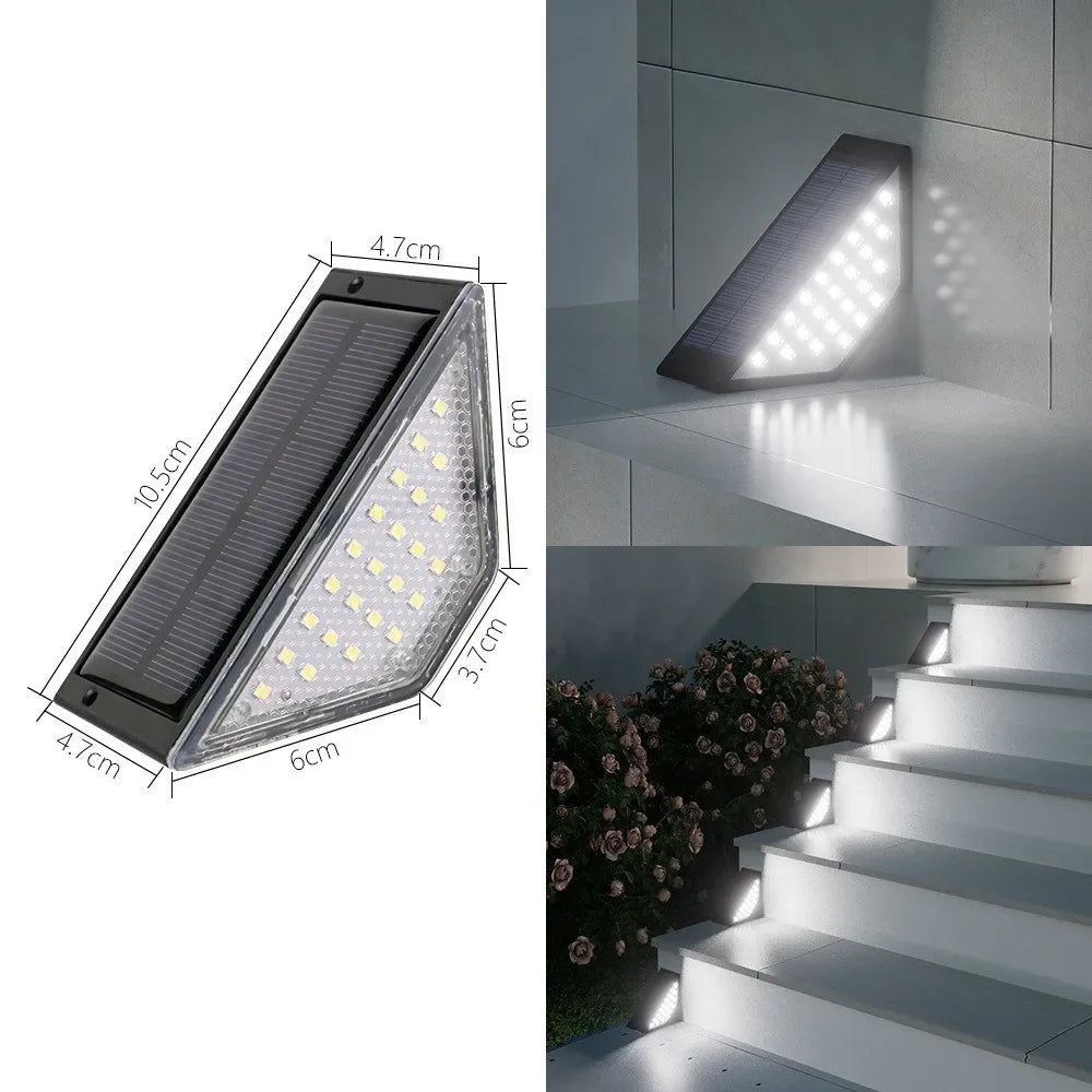Solar Pathway Light Waterproof Upgraded Walkway Landscape Outdoor Auto On/Off Deck Lights for Yard Lawn Patio Garden Decoration