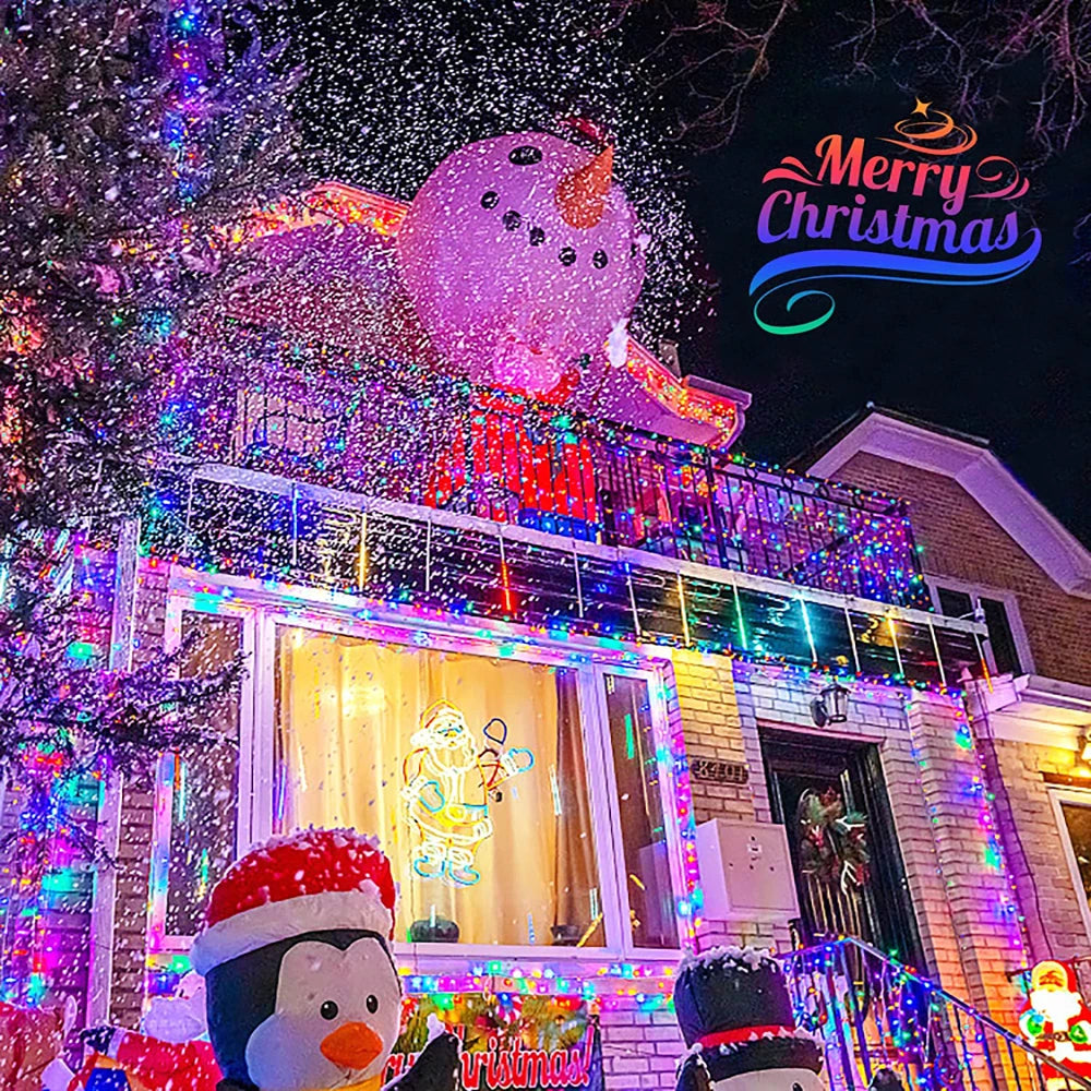 Solar Christmas String Lights Outdoor Waterproof 400LED Fairy Light for Outside Yard Tree Patio Garden Wedding Christmas Decor