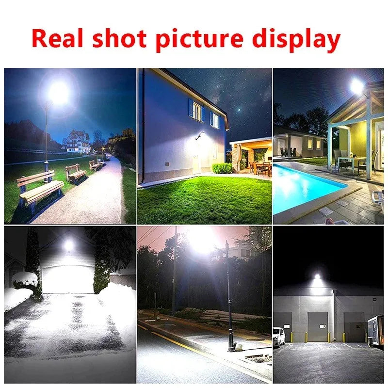 Powerful Solar Lights Outdoor 12000LM 598LED Motion Sensor Street Light 3Modes Waterproof IPX65 Garden Lamp With Remote Control