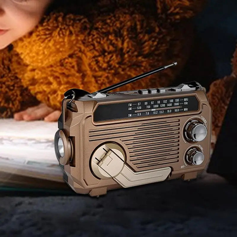 Solar Charging Emergency Radios Portable Radio Receiver Crank Radio Solar Hand Crank Radio Emergency Multifunctional Radio