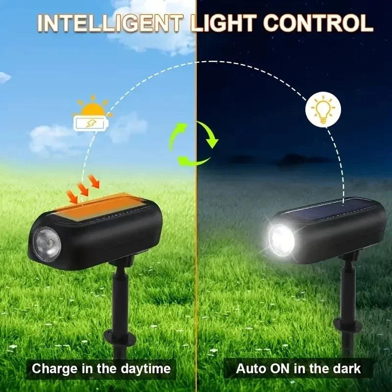1Solar LED Light Outdoor Solar Wall Light IP65 Green Garden Light Solar Spotlights Solar Uplights for Trees Pathway Yard