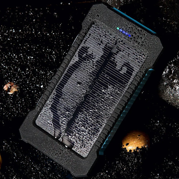 20000mAh Solar Power Bank External Battery backpack Fast Charger Powerbank With SOS Flashlight Poverbank For Smart Mobile Phone