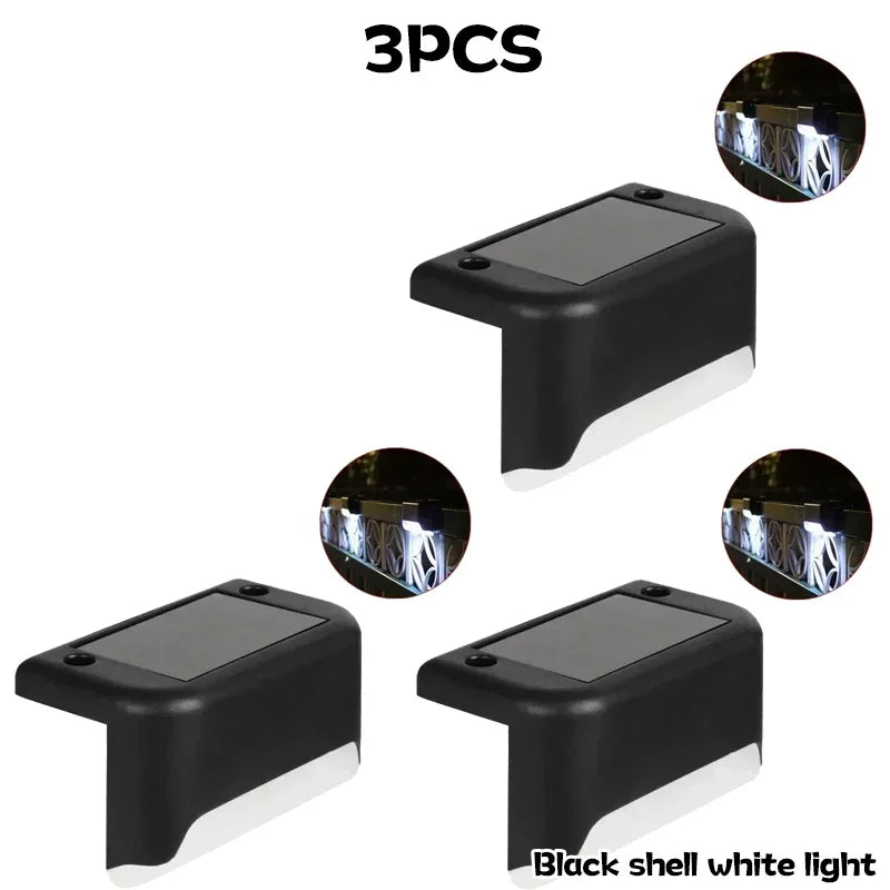 1~10pcs Solar Deck Lights Outdoor Step Lights Waterproof Led Solar Lights for Railing Stairs Step Fence Yard Patio and Pathway