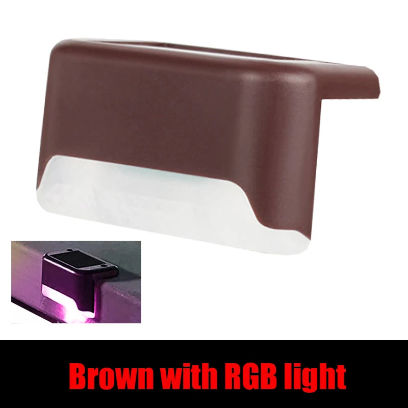 1/4/10/20pcs LED Solar Stair Light Waterproof Outdoor Garden Passage Courtyard Terrace Guardrail Step Light Landscape Light
