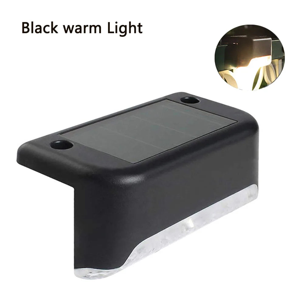 LED Solar Step Lamp Outdoor Path Stair Light Garden LED Lights Waterproof Balcony Light solar lights for garden Step Patio Fence