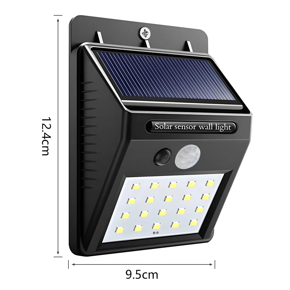 2000LM Solar Wall Light Motion Sensor Outdoor Solar Lamp LED Solar Lights IP65 Waterproof Solar Street Light Outdoor Garden Lamp