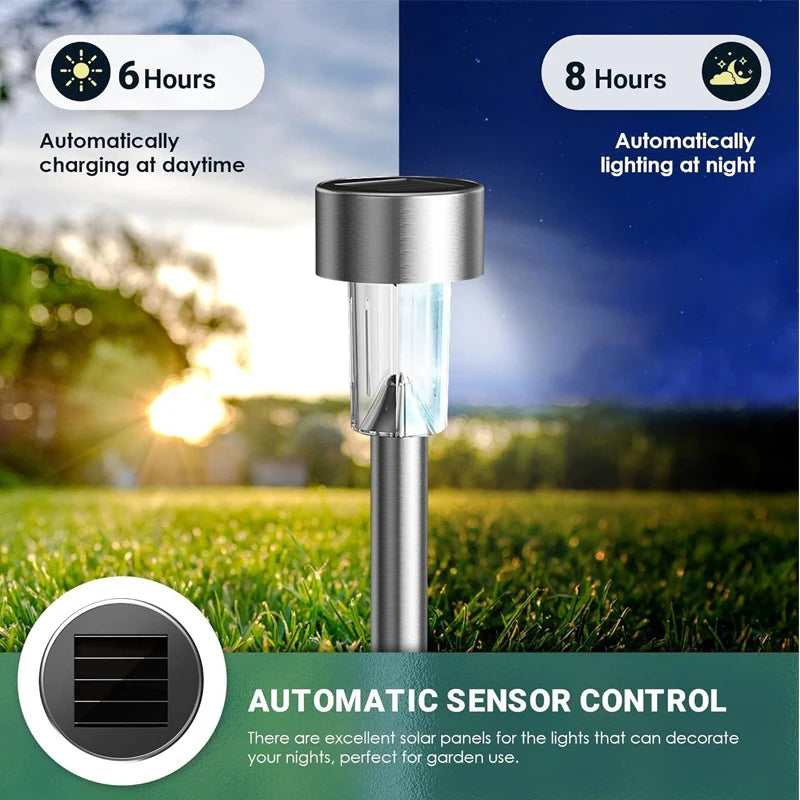 Solar Light Garden Decoration Tools Outdoor Solar Powered Lamp Waterproof Landscape Lighting for Pathway Patio Yard Lawn
