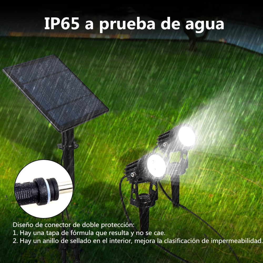 3000K/6000K Solar LED Light Outdoor Solar Spotlight Solar Garden Light Outdoor IP65 Waterproof Solar Power Light Wall Light