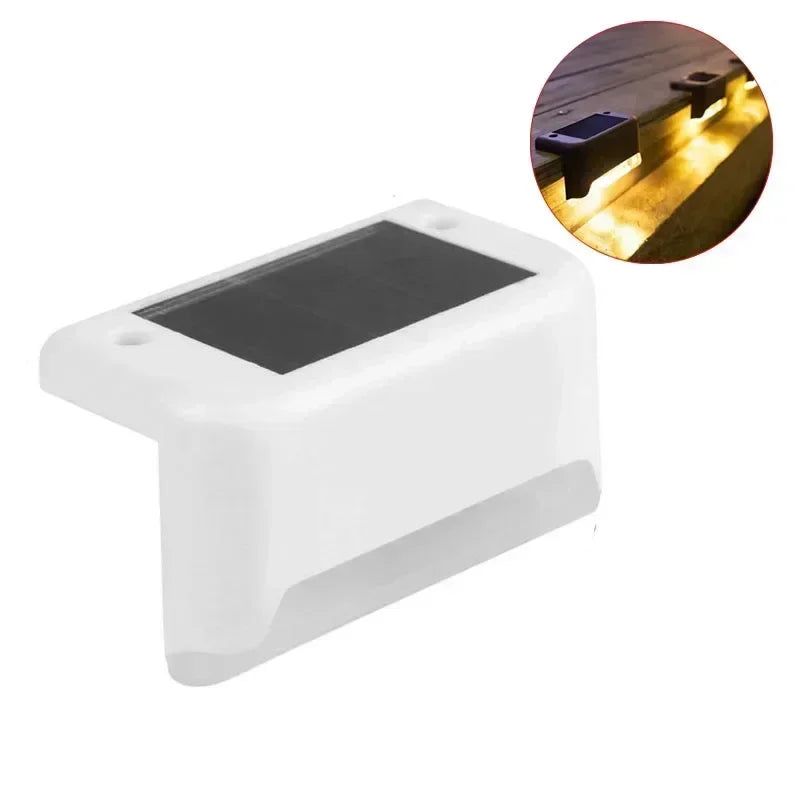 1-10PCS Solar Deck Lights Outdoor Step Lights Waterproof Led Solar Lights for Railing Stairs Step Fence Yard Patio and Pathway