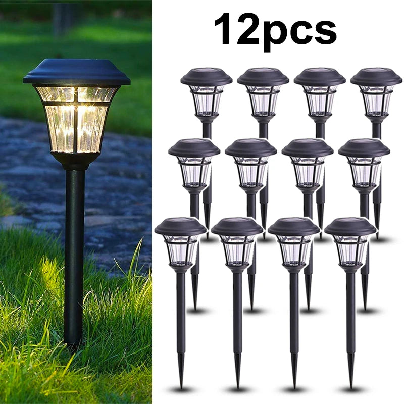 Solar LED Garden Lights Outdoor Decor Lawn Pathway Solar Light Waterproof Yard Balcony Street Patio Walkway Solar Lamp