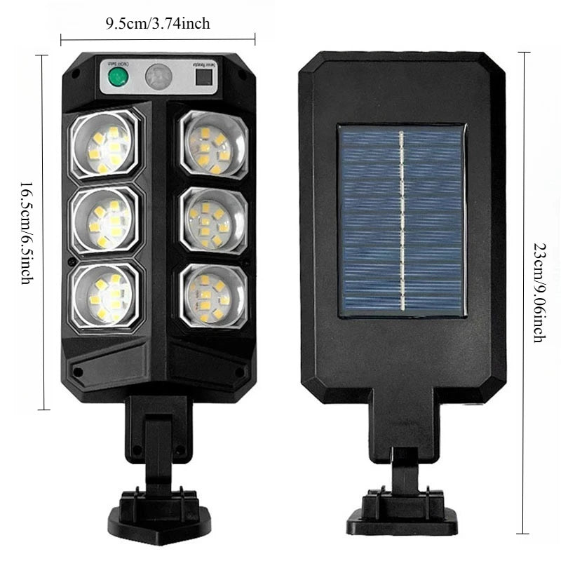 LED Solar Street Light Outdoor Waterproof LED for Garden Wall Adjustable Angle Solar Lamp Street Yard Lantern Garden Decoration