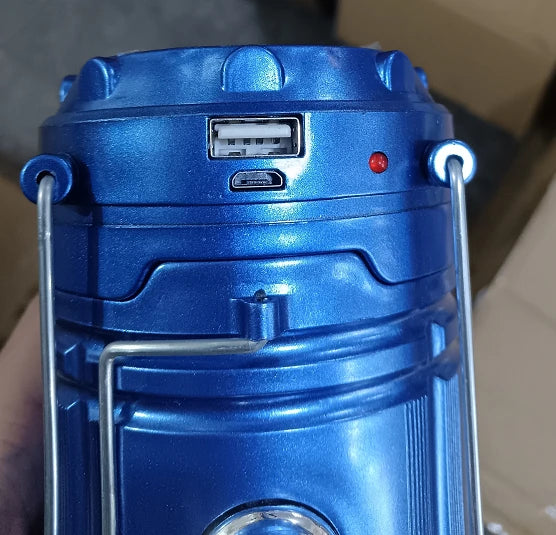 Powerful Solar LED Camping Lantern Outdoor Camp Tent Lamp USB Rechargeable Portable Emergency Lights Stretch Hang Lantern