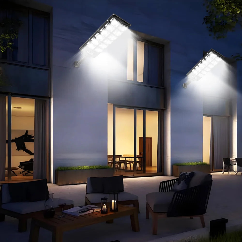 8800W Powerful Solar Street Light Motion Sensor Solar LED Light Outdoor Waterproof Wall Light Garden Decoration Balcony Lighting