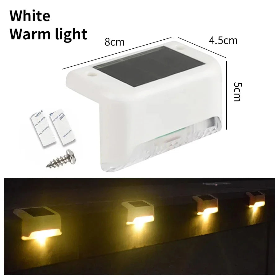 1/4/8/pcs Outdoor LED Solar Deck Lights Waterproof Fence Post Solar Lights for Courtyard Patio Stairs Step Yard Garden Decor