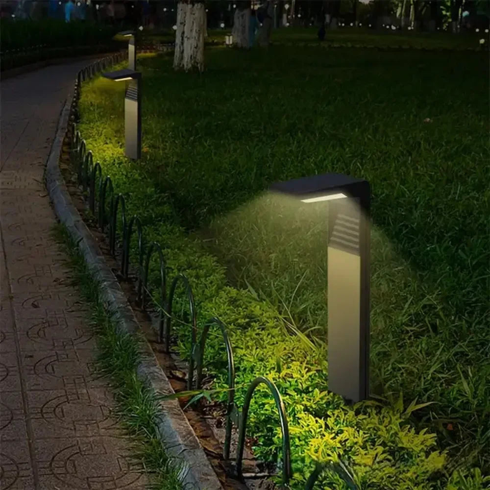Modern Solar Lights Household Garden Waterproof IP65 Outdoor Solar Bollard LED Lawn Lamp Lighting Courtyard Decoration Lights