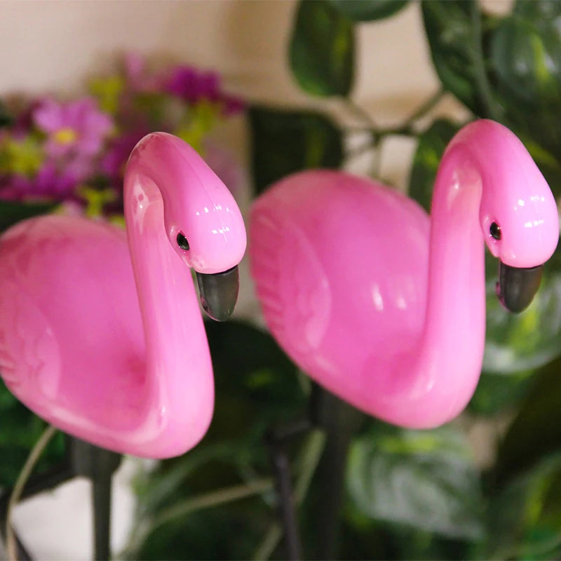 Solar Flamingo Light Outdoor Courtyard Decoration Light Waterproof Garden LED Patio Walkway Light Standing Landscape Yard Light
