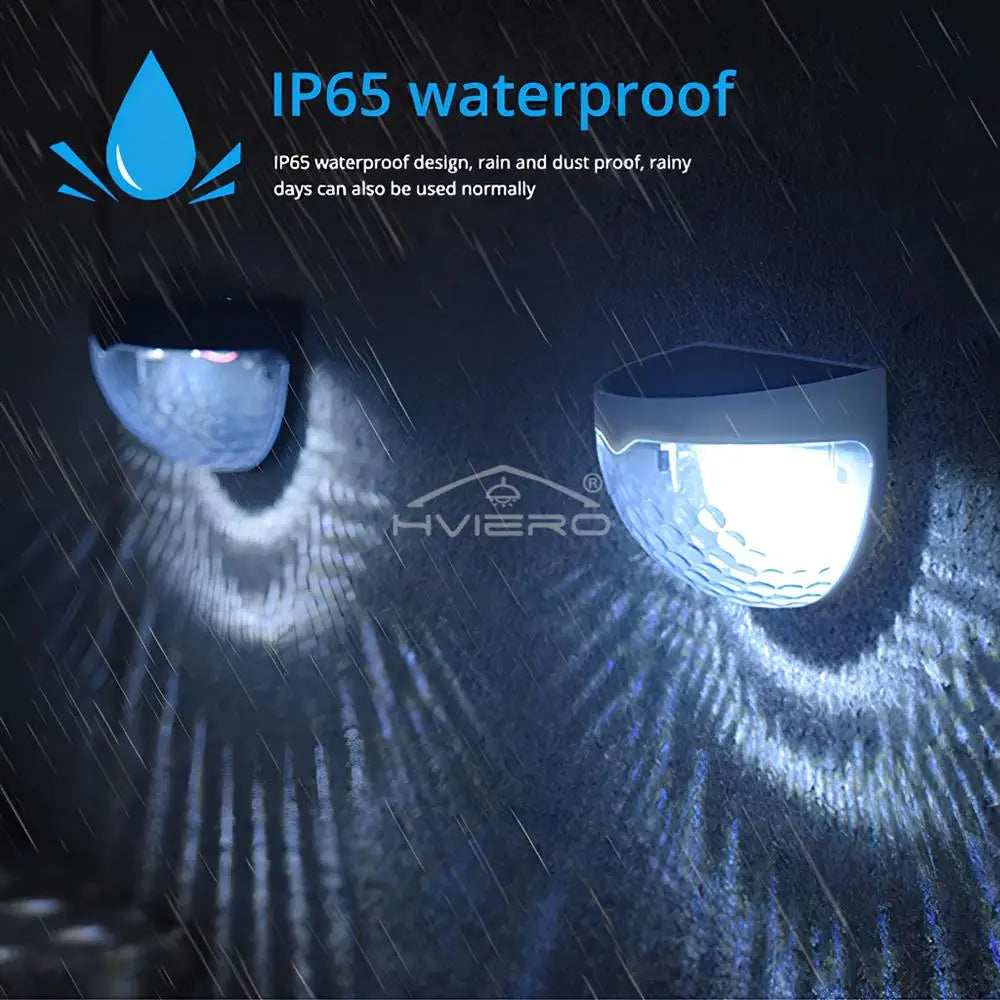 Solar Lights 6LED Half Round Ladder Waterproof Bright Courtyard Garden Hedge Balcony night Lamps Induction Decoration Lighting