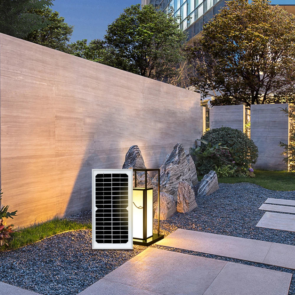 Portable Solar Panel Charger 16V 6W Solar Panels Rigid Monocrystalline Cell 12V Battery Charger With 10A Controller Power Bank