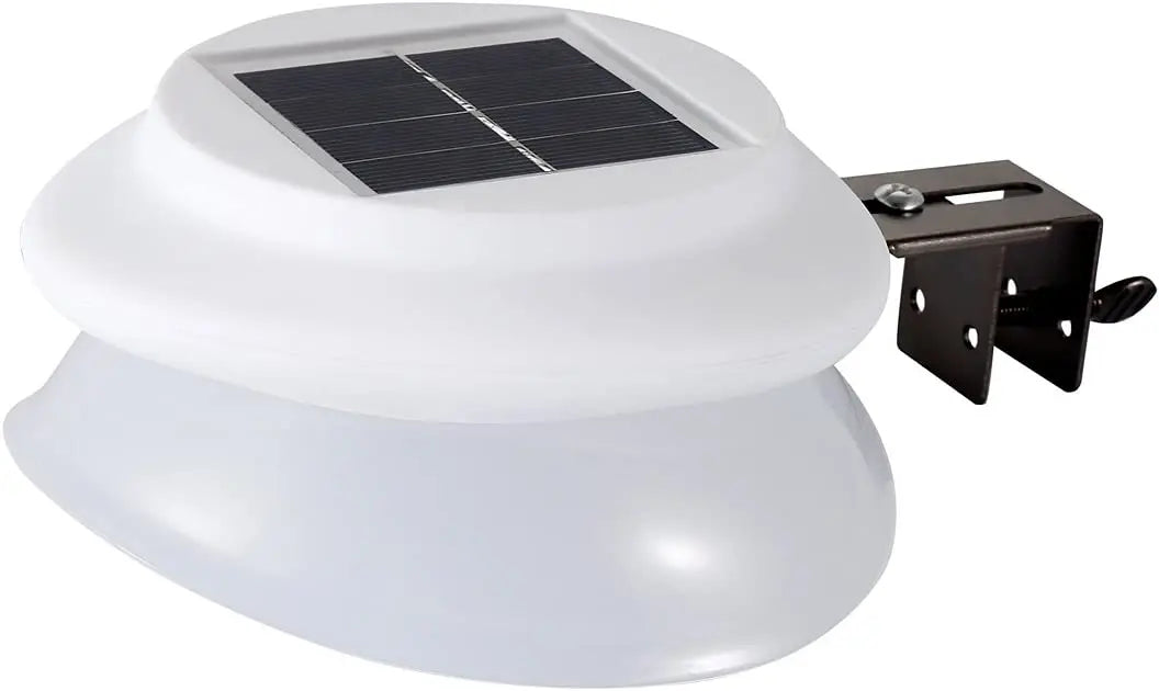 Solar Garden Gutter Lights Outdoor, 9 LED Deck Fence Lights Waterproof for Wall, Deck, Fence, Stair, Step and Yard Decor