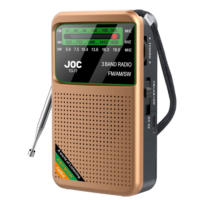 Solar Radio with Flashlight & BT Speaker Full Band Radio Emergency Radio for Outdoor Camping and Emergency