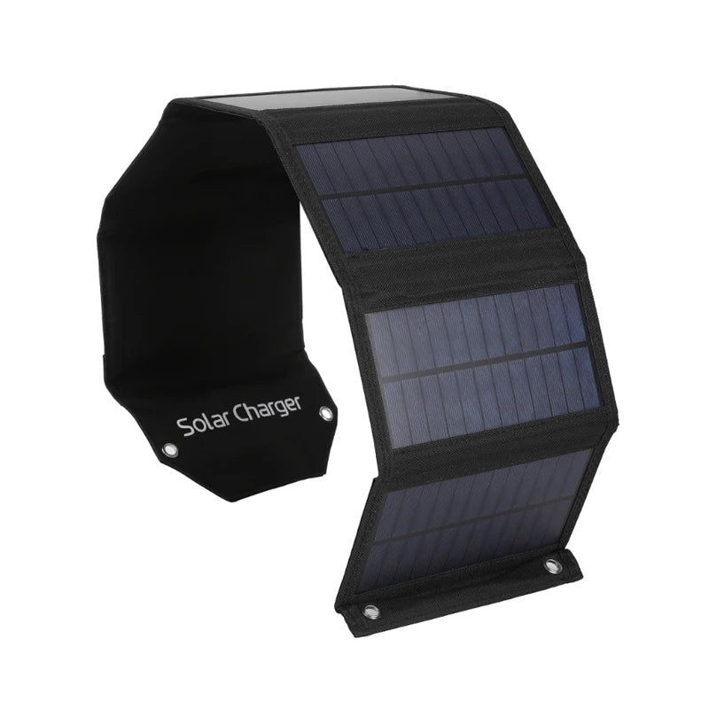 100W 80W 60W Foldable Solar Panel 5V USB Portable Folding Bag Battery Charger for Phone Outdoor Camping Waterproof Power Bank