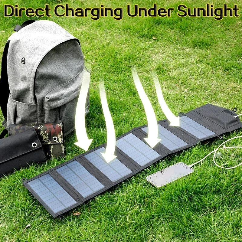 1000W Foldable Solar Panel USB Type C Mobile Phone Charging Waterproof Outdoor PC Hiking Camping Portable Battery Bank Charging