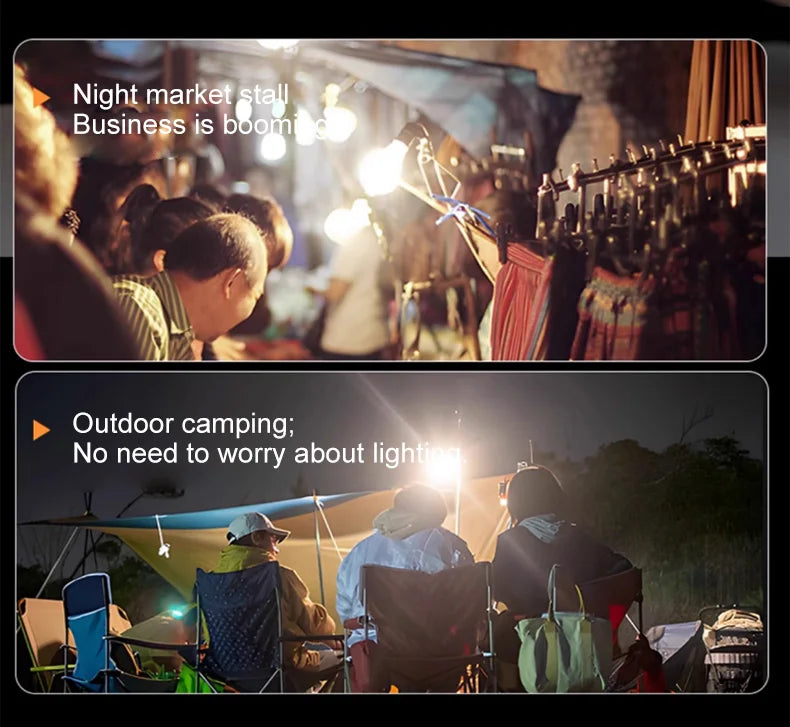 Solar Camping Lights Lightweight Led Camping Lantern Waterproof Foldable Lights For Outdoor Home Hiking Night Use