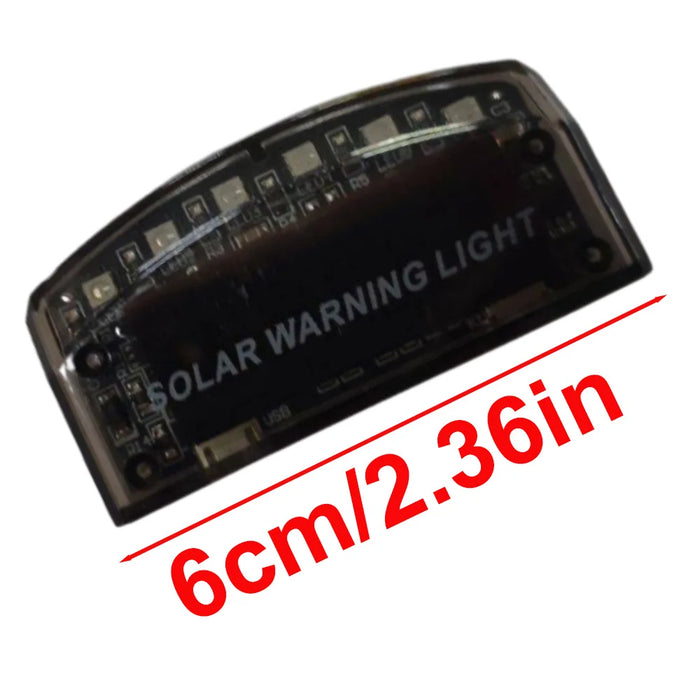 Car Anti-Theft Alarm Warning Stimulated  Flashing 6 LED Light Solar Powered Car Burglar Alarm Light Strobe Lights Auto Part