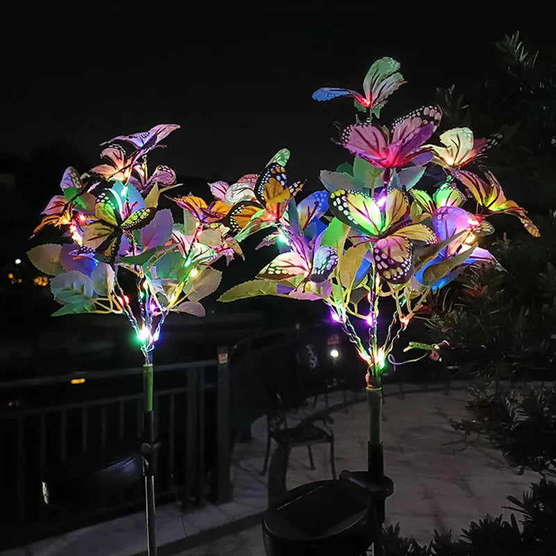 Solar Butterfly LED Fairy Lights - Perfect for Valentine's Day Easter Halloween Christmas Decoration Solar Outdoor Garden Lamp