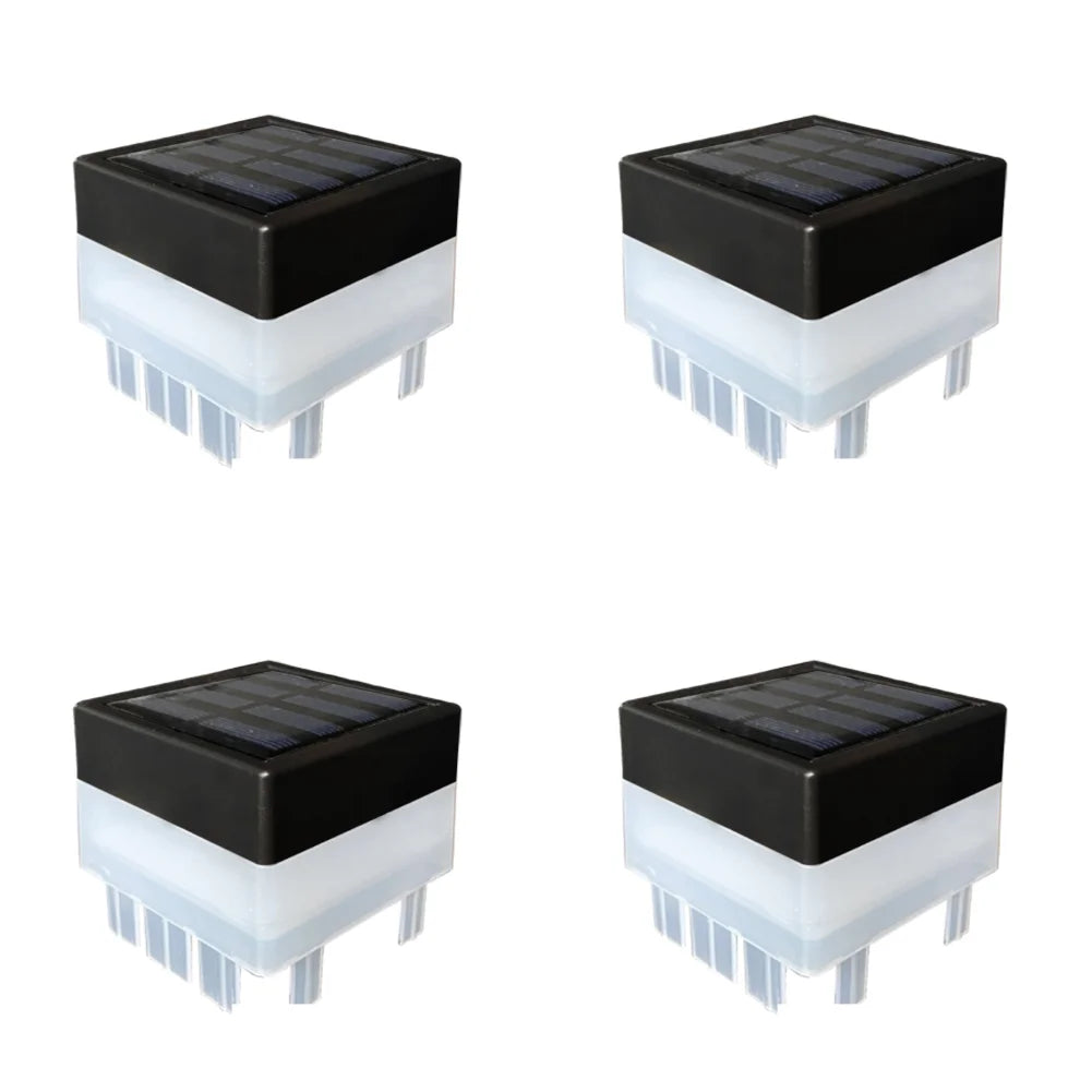 1-5Pcs Solar LED Fence Lamp Pillar Light Easy Installation Waterproof Outdoor Lamp GlowIing Path Yard Lights for Garden Decor
