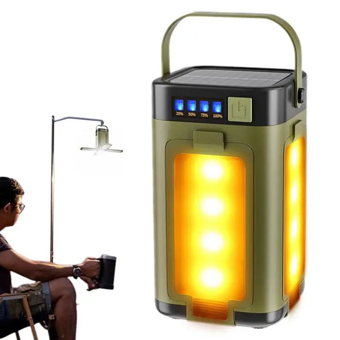 Camp Light Tent Lights For Camping Solar Portable 6 Modes Dimmable With 90 Degree Expandable 4 Led For Hiking Patio Tent Power