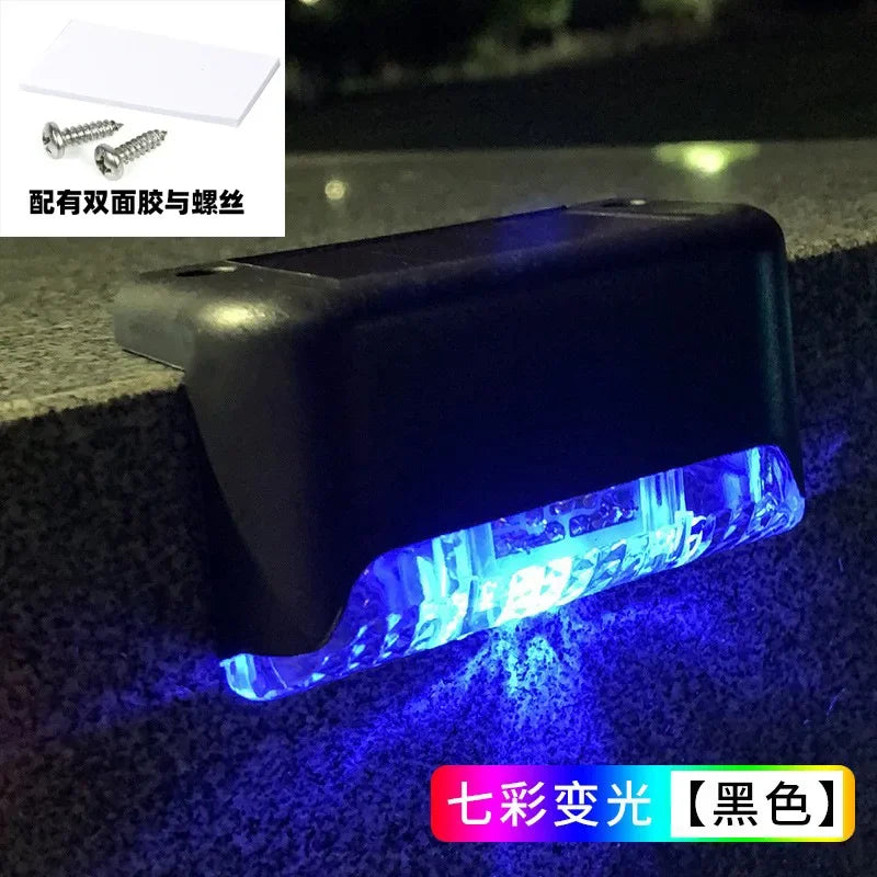 Solar Light Outdoor Stair Wall Step LED Street Garden Balcony Decoration Waterproof Stairs Fence Lamp