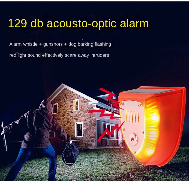 Solar Driving Alarm Garden Construction Site Driving Beast Anti-Thief Solar DC Cable Alarm
