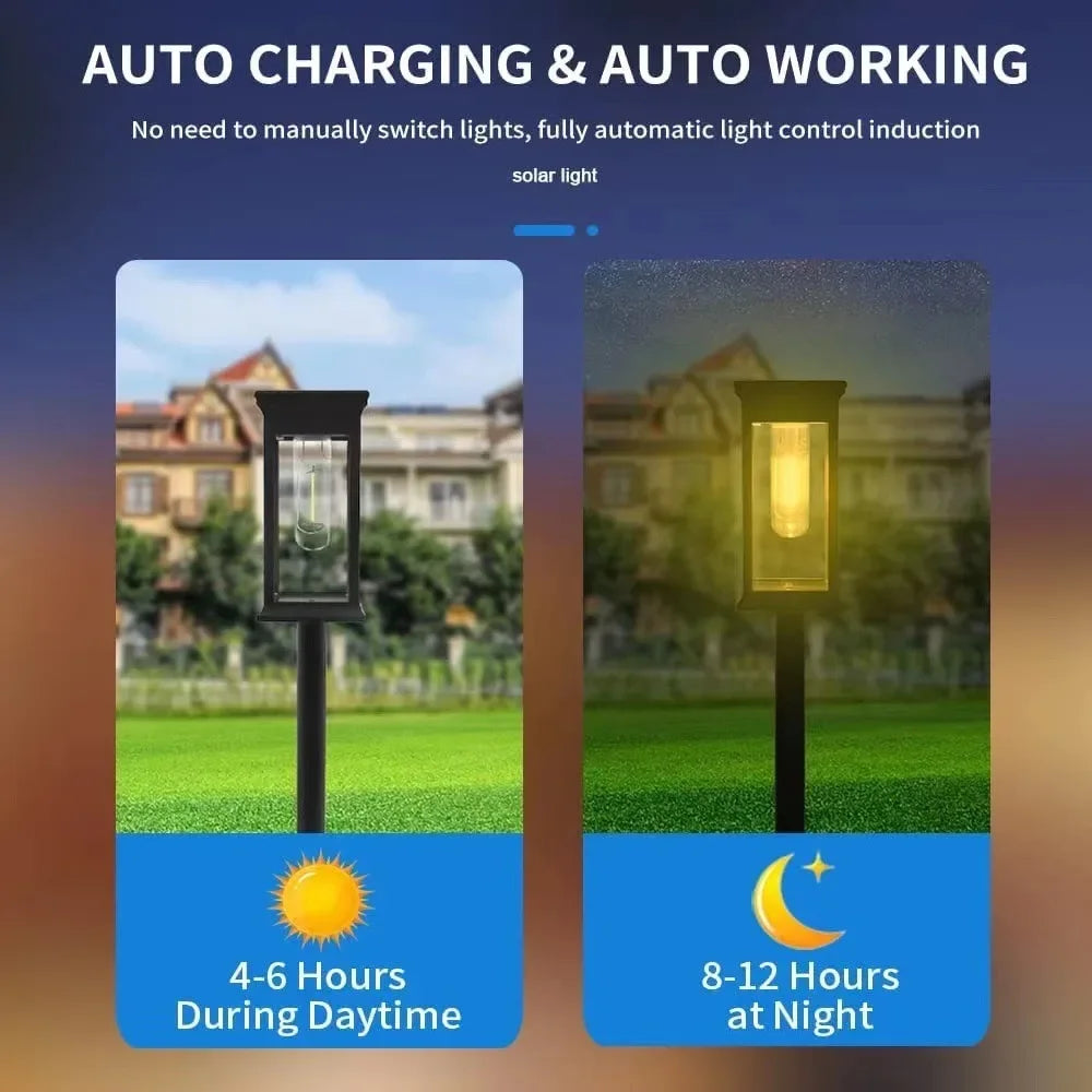 Led Solar Pathway Lights Waterproof Outdoor Solar Lamp for Garden/Landscape/Yard/Patio/Driveway/Walkway Lighting Solar Lights