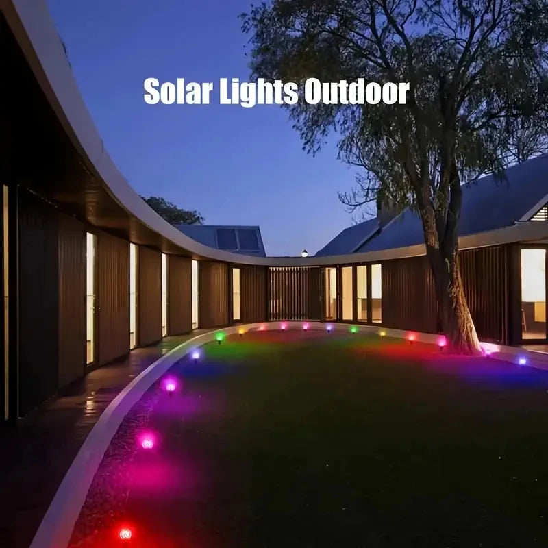 Solar Bubble Ball Pathway Lights Outdoor Waterproof Lawn Light Solar Garden Pilot Light String for Lawn Yard Road Decor Lighting