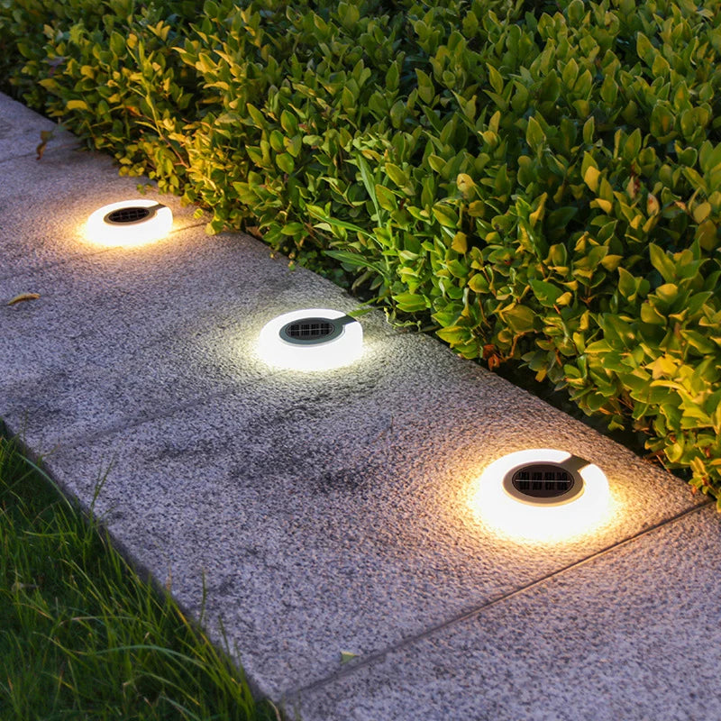 1/4Pack Solar Outdoor Lights,LED Waterproof Atmosphere Light,Warm white lamp,for Garden Fence Buried Lawn Porch Walkway Decor