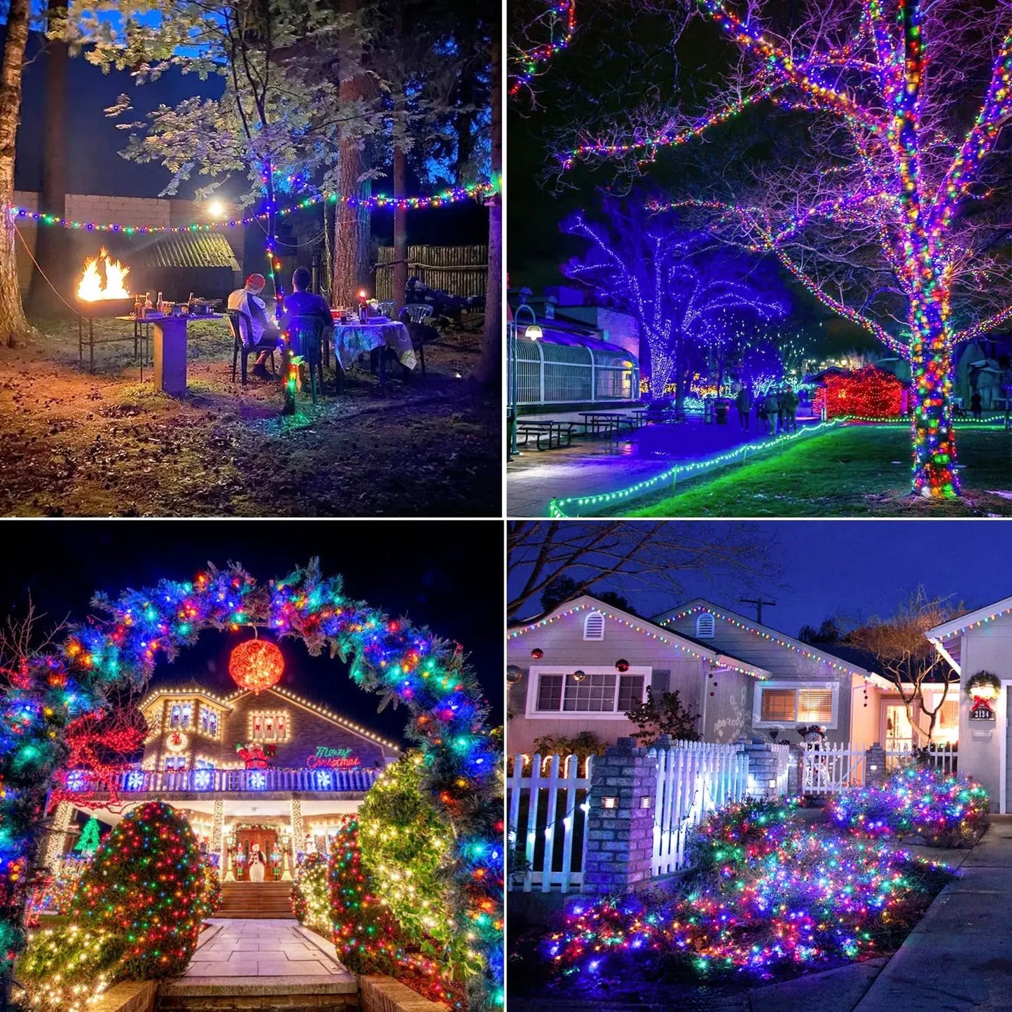 12m Solar String Lights for Outside, Solar Light Outdoor Twinkle Solar Fairy Lights for Tree Christmas Wedding Garden Decoration