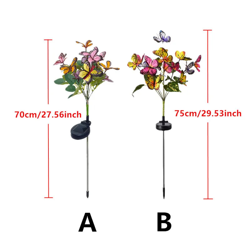 Solar Butterfly LED Fairy Lights - Perfect for Valentine's Day Easter Halloween Christmas Decoration Solar Outdoor Garden Lamp