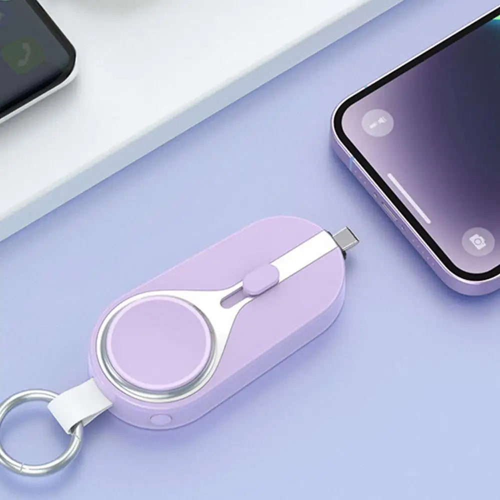 3000mAh Portable Solar Power Bank Charger Solar Keychain Mini TYPE C Power Bank With Wireless Watch Fast Charging Power Bank