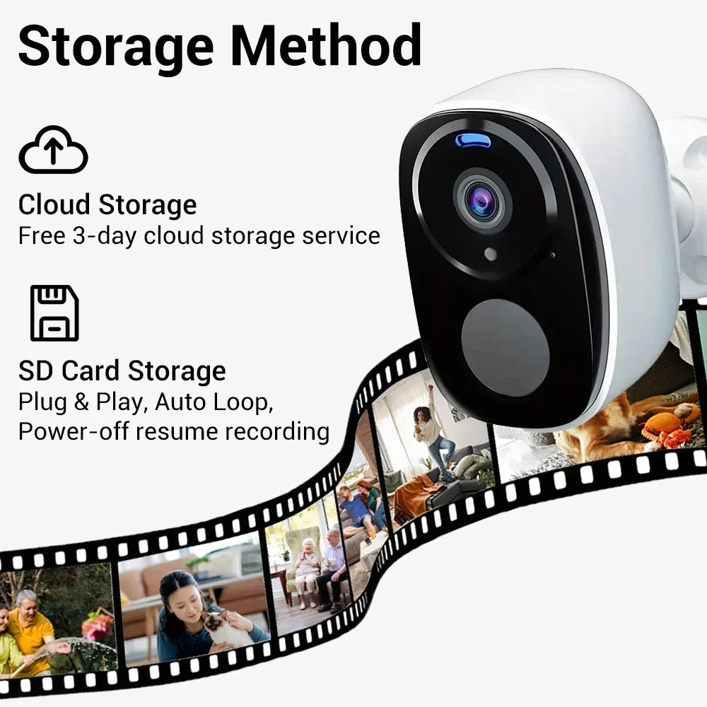 4G Solar Surveillance Camera Wireless Outdoor 2K 5MP Battery Powered Security Camera Spotlight Siren 2-Way Audio Waterproof
