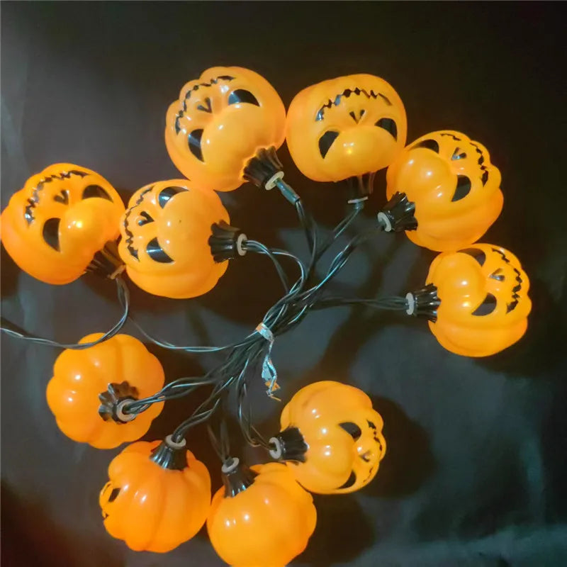 Solar Lights for Halloween Decorations Pumpkin Outdoor Spooky String Lights for Easter Garden Yard Decor