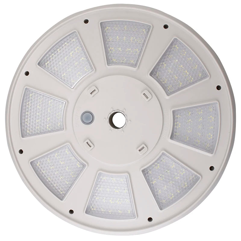 136 LED solar flagpole light, suitable for flagpoles 15-25 feet, 12 hour automatic switch from dusk to dawn, white and black