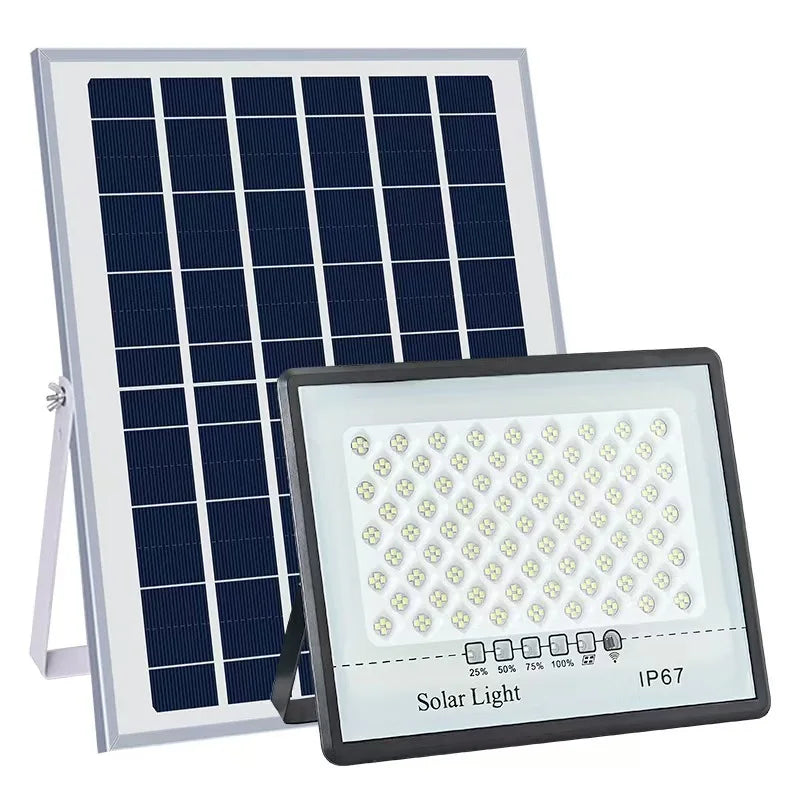 Super bright solar light LED solar floodlight 100w 200w 300w 400w IP67 high waterproof outdoor floodlight LED courtyard light