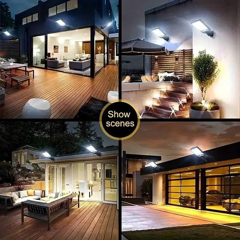 Solar Street Lights Outdoor Waterproof Human Body Sensing Courtyard Garden Wall Household Lights Rural Road Lighting Wall Lights